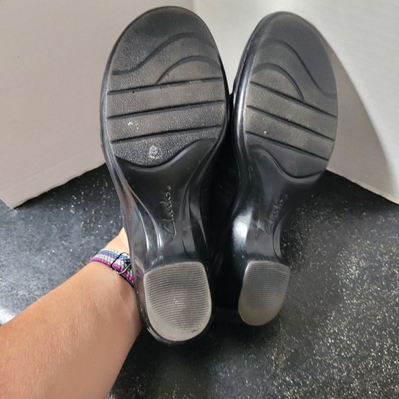 Clarks Black Slip-On Mules - Picture 6 of 6